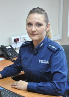 asp. Ewelina Fiszbain - redaktor BIP i Oficer Prasowy